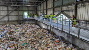 Entrepôts des déchets recyclables